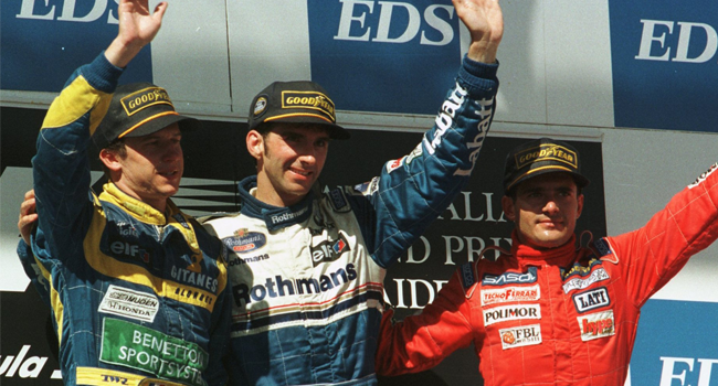 1995 adl race podium
